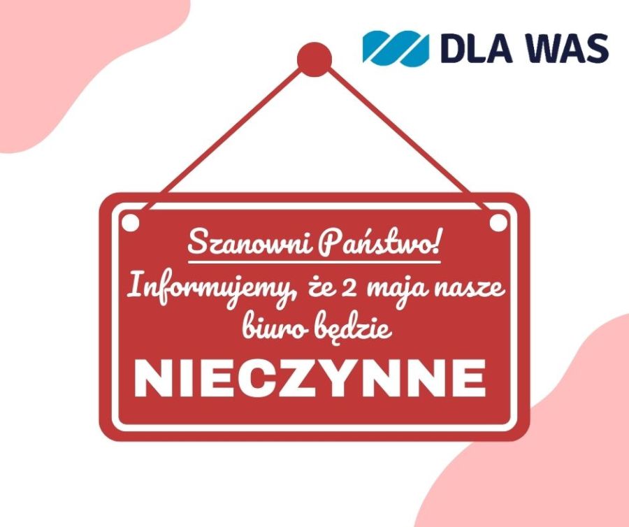 Uwaga! 2 maja biuro POWES na ul. Kościuszki 28A w Rumi będzie NIECZYNNE!